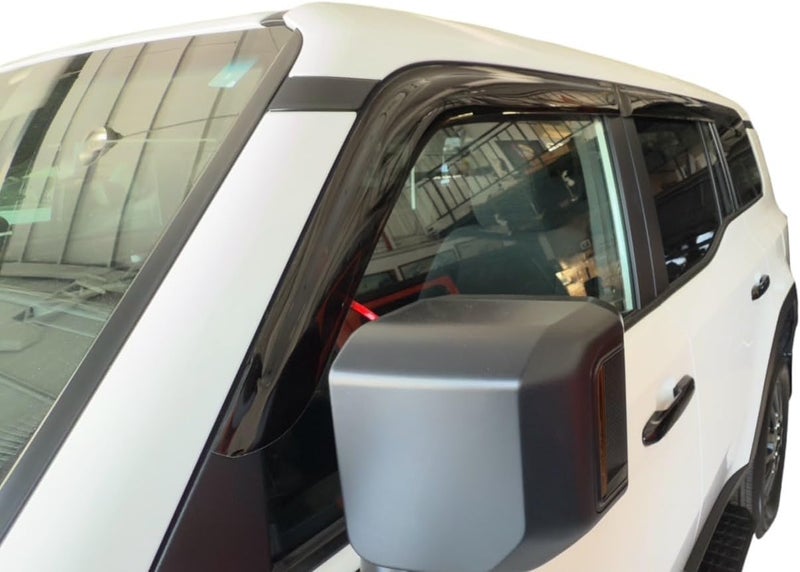 Optimal Co 2024-2026 Tape-On Side Window Rain Guards for Toyota Land Cruiser Visor Deflectors First Edition 1958 J250 2025 - Image 3
